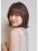 骨格にフィットするナチュラルボブ