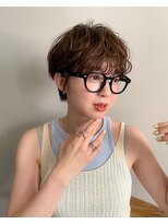 フィルムス 表参道(FILMS)&nbsp;レイヤーカット/ウェットへア/オリーブベージュ/表参道