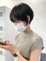 エリマ 武蔵小杉(elima)&nbsp;丸みショートボブミルクティーベージュピンクベージュカラー30代