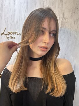 ルームバイシー 新宿(Loom. by Sea) ワンレン小顔カット×レイヤー