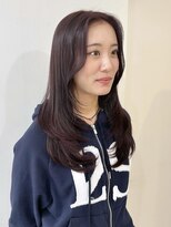 ミレバイジェニー (mirae by geny)&nbsp;レイヤーカットとピンクブラウン r