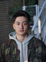 タフ バーバーショップ 大濠店(TOUGH BARBER SHOP) 前髪上げ流しショートスタイル