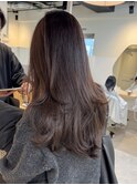 【チョコレートブラウン&レイヤーカット】《福岡透明感カラー》