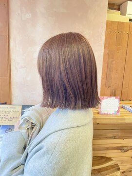 ベベ バイ モップス(be'be' by MOPS) 切りっぱなし×暖色カラー