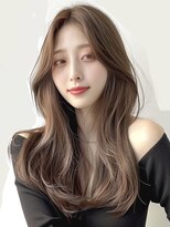 レヴ 草加店(LEV.)&nbsp;ブルーブラックワイドバングこなれミディ