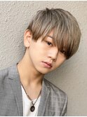 マッシュナチュラルカラーマッシュメンズヘアカラーツーブロック