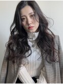 髪質改善 スーパーロング ワンレングス レイヤー 韓国風巻き