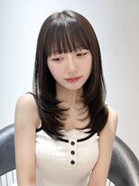 ロンドアンメゾン 原宿(Lond un Maison.)&nbsp;くびれヘア/アプリコットオレンジ/ハイライトカラー/ミディアム