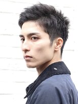 ハレ ヘアサロン(Hale hair salon)&nbsp;Haleブルーブラックニュアンスパーマスパイキーショートバーバー