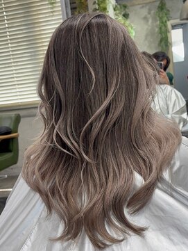 アポロ 横浜駅店(apollo) ブリーチ/ミディアムヘア/デザインカラー/フェイスフレーミング