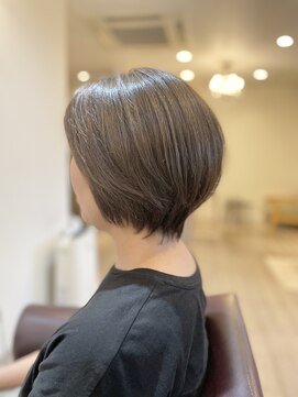 自然体で決まる大人ショート/ヘッドスパ/髪質改善/白髪ぼかし