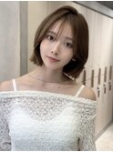 似合わせカット大人ガーリー、着物ダークアッシュ門前仲町