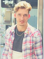 ジジバイワースホワイル(jiji by WORTH WHILE) リバースセンターパート刈り上げセンターパートサーフカール