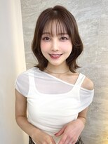 ロンドアヴァントゥス 池袋(Lond aventus)&nbsp;オリーブグレー/ボブ/顔周り/小顔/レイヤー/髪質改善/縮毛矯正