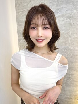 ロンドアヴァントゥス 池袋(Lond aventus) オリーブグレー/ボブ/顔周り/小顔/レイヤー/髪質改善/縮毛矯正