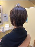 伸ばし途中のウルフスタイル