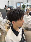 MEN’S HAIR/波巻きツイストスパイラル/リバースセンターパート