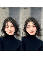 ウィールール 白石店(WE RULE)&nbsp;大人ナチュラルくびれボブ×シースルーバング