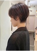 前髪あり/前下がりショート/30代◎40代