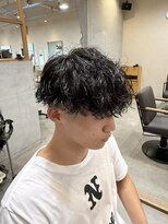 メンズクル(men's quru.)&nbsp;シャドウパーマ波巻きシャドウメンズパーマメンズカット春日井駅