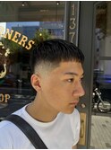 スキンフェードツーブロック刈り上げジェットモヒカンマンバン