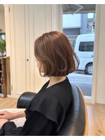 スチャステニィーバイルミ 日ノ出町店(Stastny by Lumi)&nbsp;大人かわいい外ハネボブ×暖色ブラウン