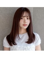 ロンド ロワール 門前仲町(Lond Loire) レイヤー/チェリーブラウン/シースルーバング/門前仲町