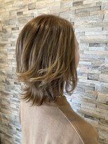 デュアリテ(dualite)&nbsp;『外ハネミディアム×ふんわりレイヤー』ハイトーンベージュ☆