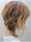 〈Baden西谷店〉編みこみ着物にぴったりヘアアレンジ