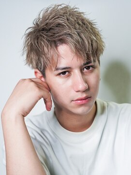 メンズヘアセンス 渋谷(MEN'S HAIR SENSE) 【SENSE渋谷】ハイトーンアップバングショート