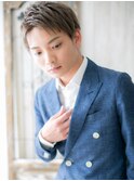 外国人風プラチナベージュで格上げスリークショートa