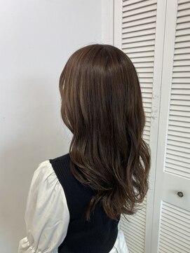 アドラーブル 長岡新保店(adorable) 韓国風ロング小顔ゆるふわくびれヘアくすみラベンダーグレージュ