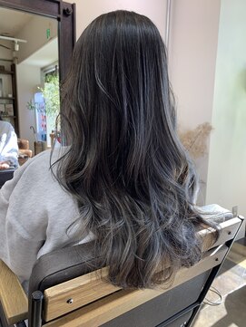 コレット ヘアー 大通(Colette hair) エアタッチで入れるブリーチハイライト&ダークトーングレージュ
