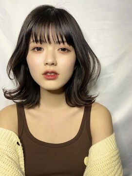 ノアエクレ 銀座(noah ecle) 『noah ecle仲村』韓国風ニュアンスカラーくびれ外ハネボブ♪