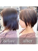 30代40代50代/ショートパーマ/くびれヘア/似合わせカット/渋谷