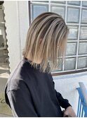 育てるバレイヤージュ_似合わせハイトーンカラー