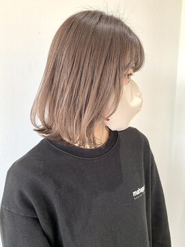 フォーク FOLK 【FOLK】新色ラベンダーパール☆似合わせ外ハネミディアムボブ♪