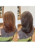 50代／定期カット☆セミロングヘア