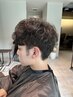 メンズカット+パーマ+トリートメント　￥12500