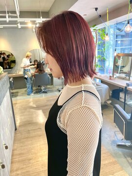 シーン バイ ラッド(SCENE by RAD) ボブ×レッドカラー