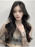 ワンホンヘア韓国ヘアロングレイヤーカットハッシュカット原宿