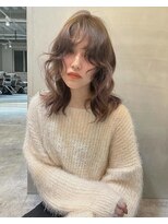 天神美容室&nbsp;【KASUMI天神美容室】透明感カラー×オリーブベージュ×レイヤー