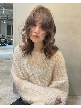 天神美容室 【KASUMI天神美容室】透明感カラー×オリーブベージュ×レイヤー