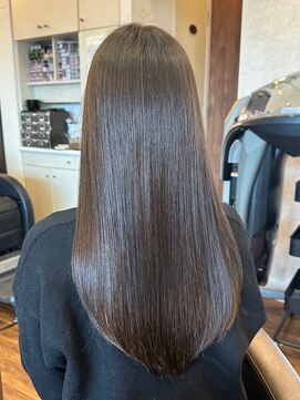 シェール(cher) 「ビフォーアフターあり」髪質改善/ストレートロング