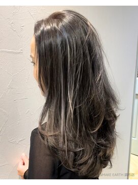 アース 調布店(HAIR & MAKE EARTH) シルバーハイライト×アッシュグレージュ