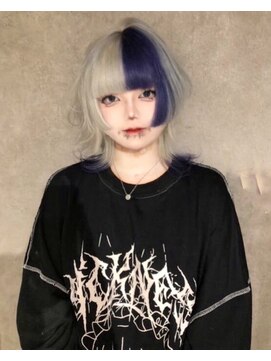 リアイス(Re:ICE) 地雷系ツートーンエンドカラー姫カットウルフ