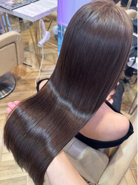 ロンド フィーユ(Lond fille) なめらか柔らか縮毛矯正×イノアカラー