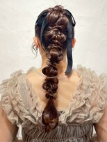 リコ 池袋東口店(Liko)&nbsp;ヘアセット ヘアアレンジ 編みおろしヘア お呼ばれヘア 20代