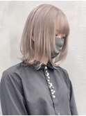 【GEEKS渋谷】冬カラー/ホワイトグレージュ/ハッシュカット/小顔