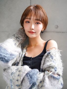 ギークス(GEEKS) 【GEEKS渋谷】シースルーマッシュ/耳かけボブ/冬カラー/襟足短め